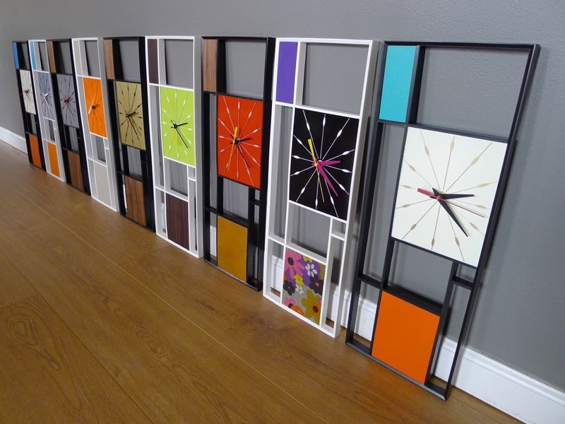 mondrian clock series
