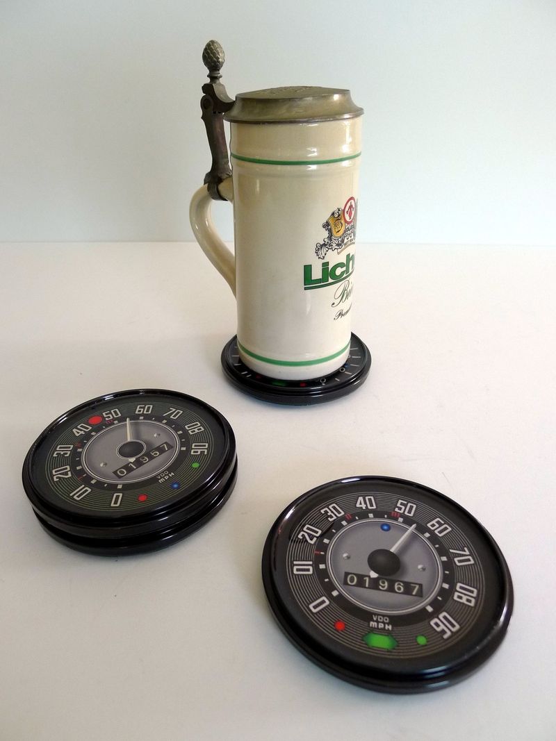 volkswagen speedometer coasters